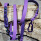 Hands Free leash Orchid and Dark Purple with braid